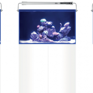 L'AQUARIUM 370L MARIN D'AQUARIUM SYSTEMS + MEUBLE BLANC