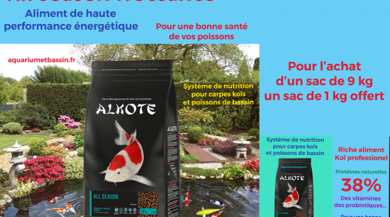 ALKOTE : Nourriture de qualité pour vos carpes koi et poissons de bassin