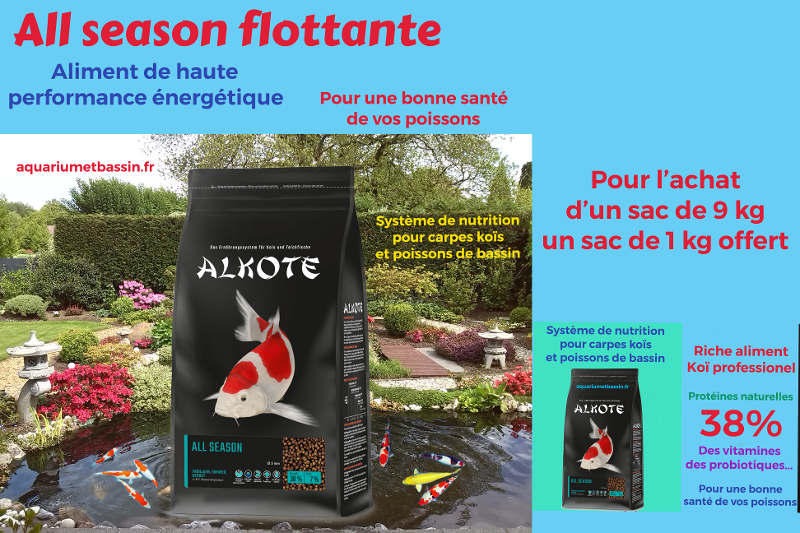 ALKOTE : Nourriture de qualité pour vos carpes koi et poissons de bassin