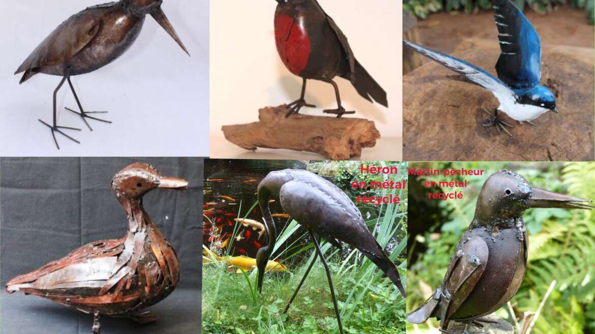 SCULPTURES EN METAL RECYCLE : idées pour vos cadeaux de Noel